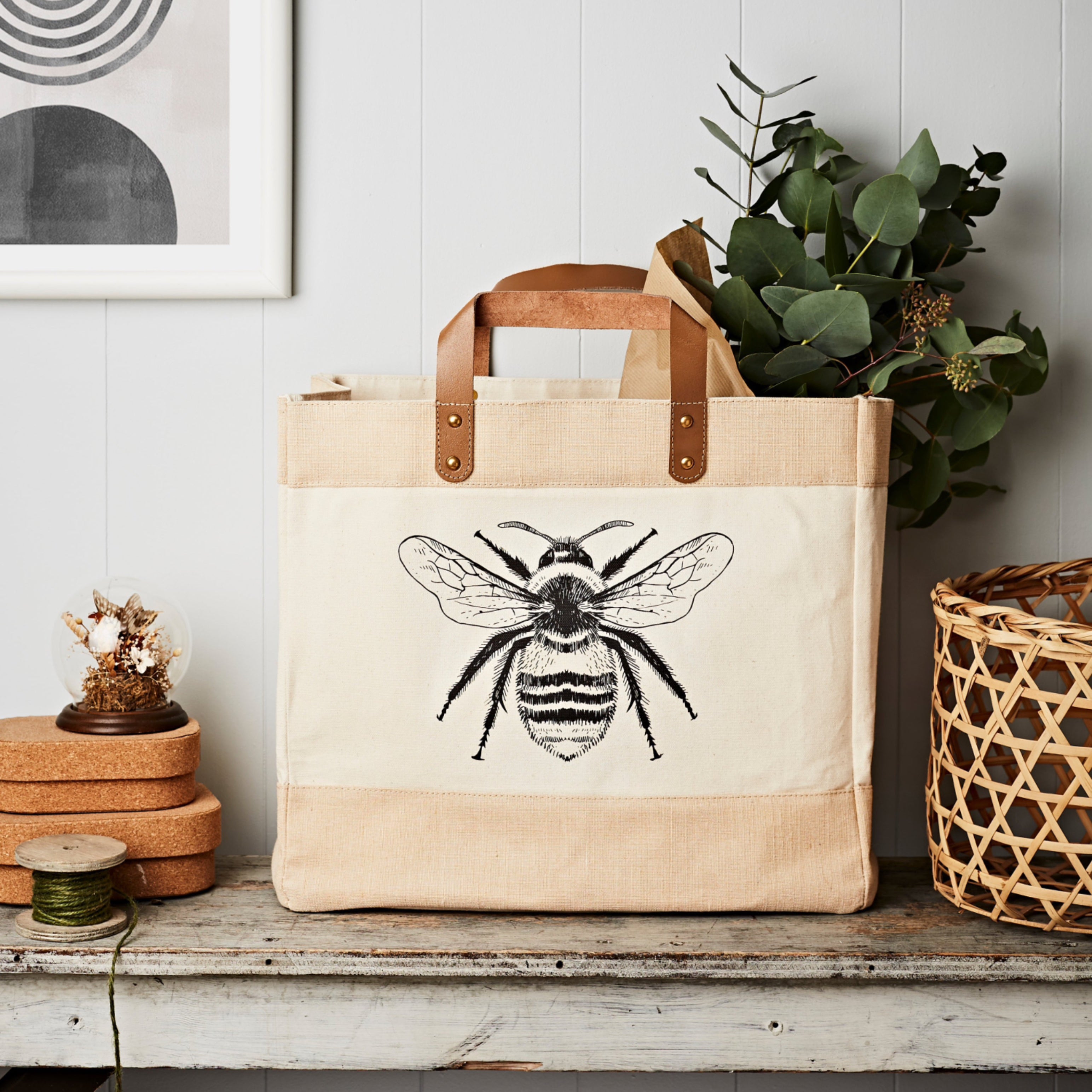 Bee canvas bag sale