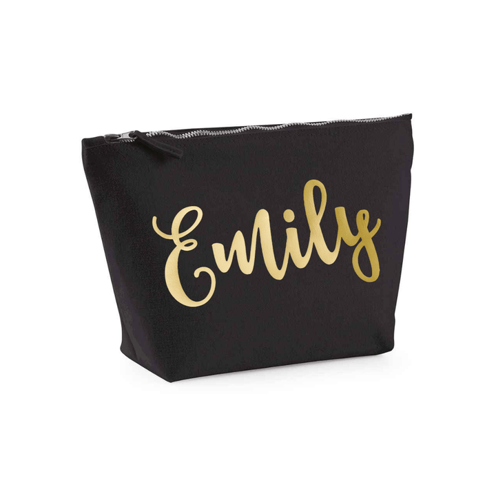 Personalised Black Make Up Case