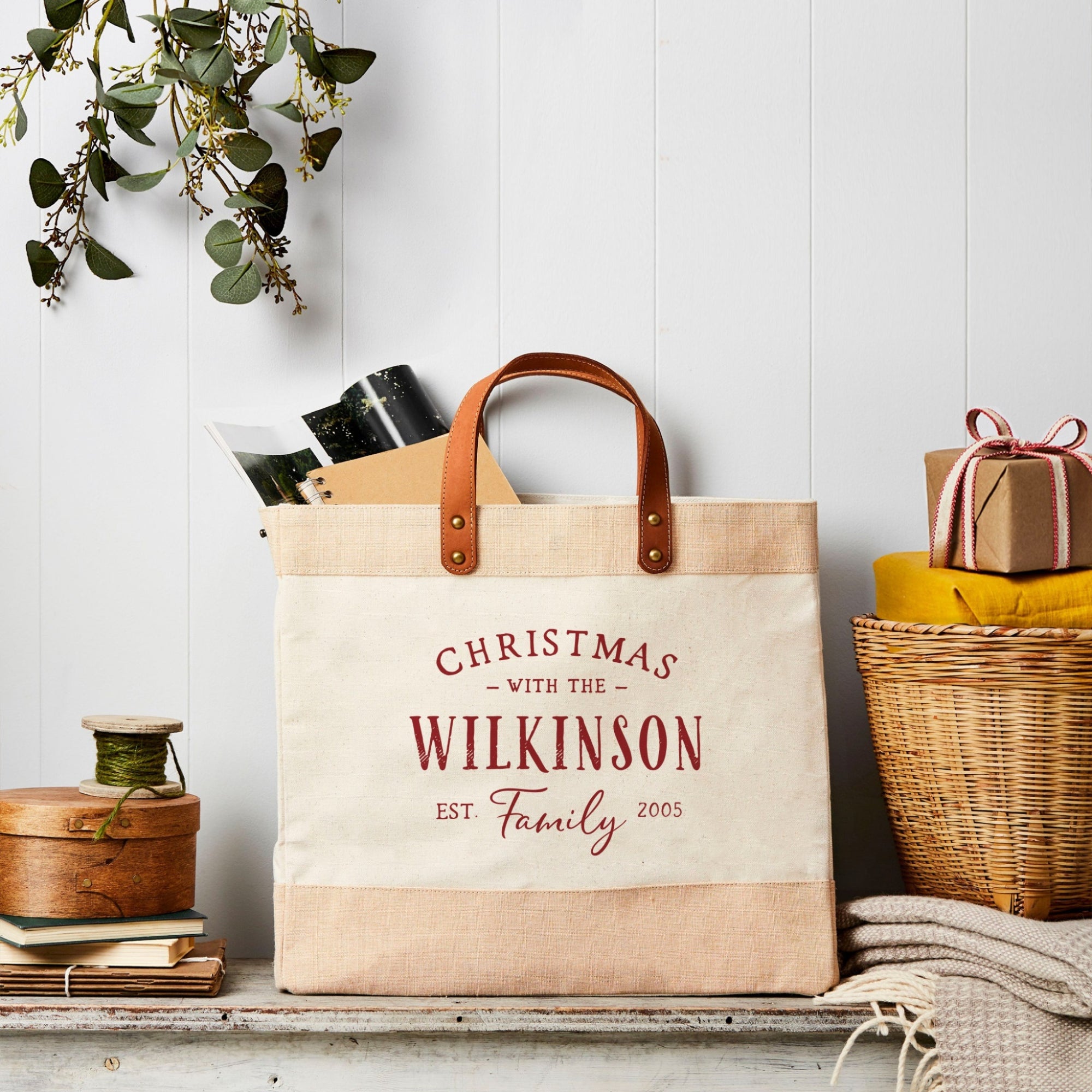 personalized market tote