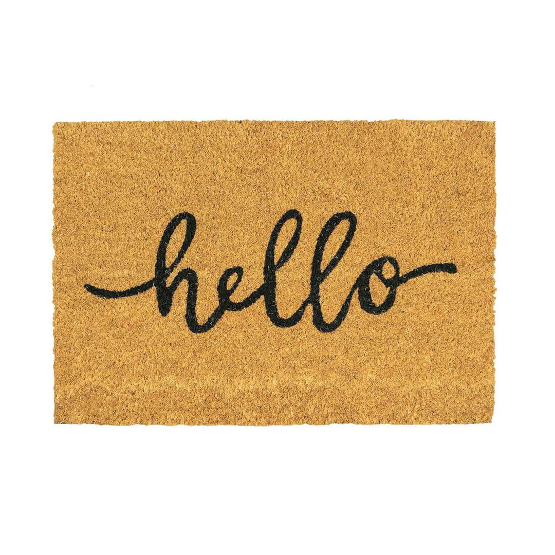 Coir Door Mat - Hello