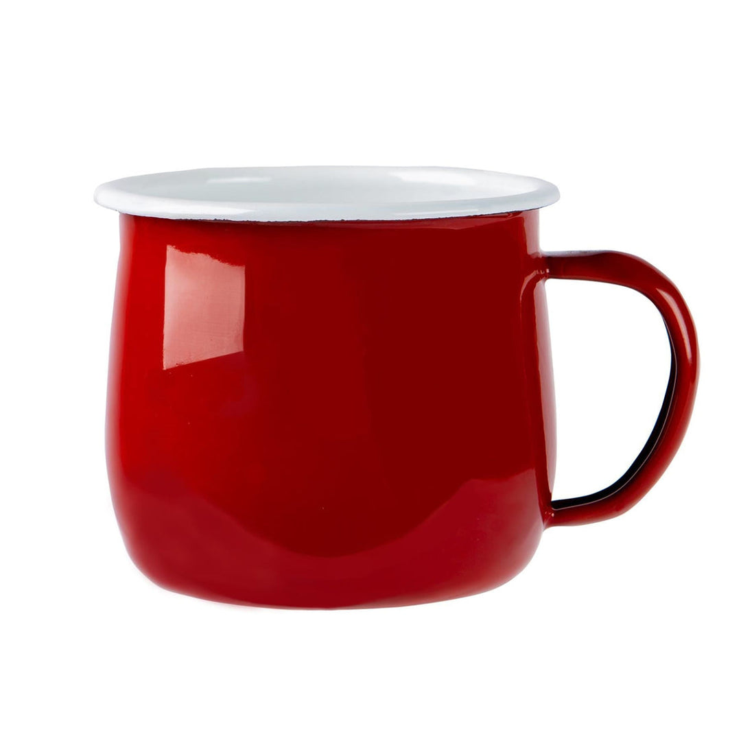 Enamel Rounded Mug - Red