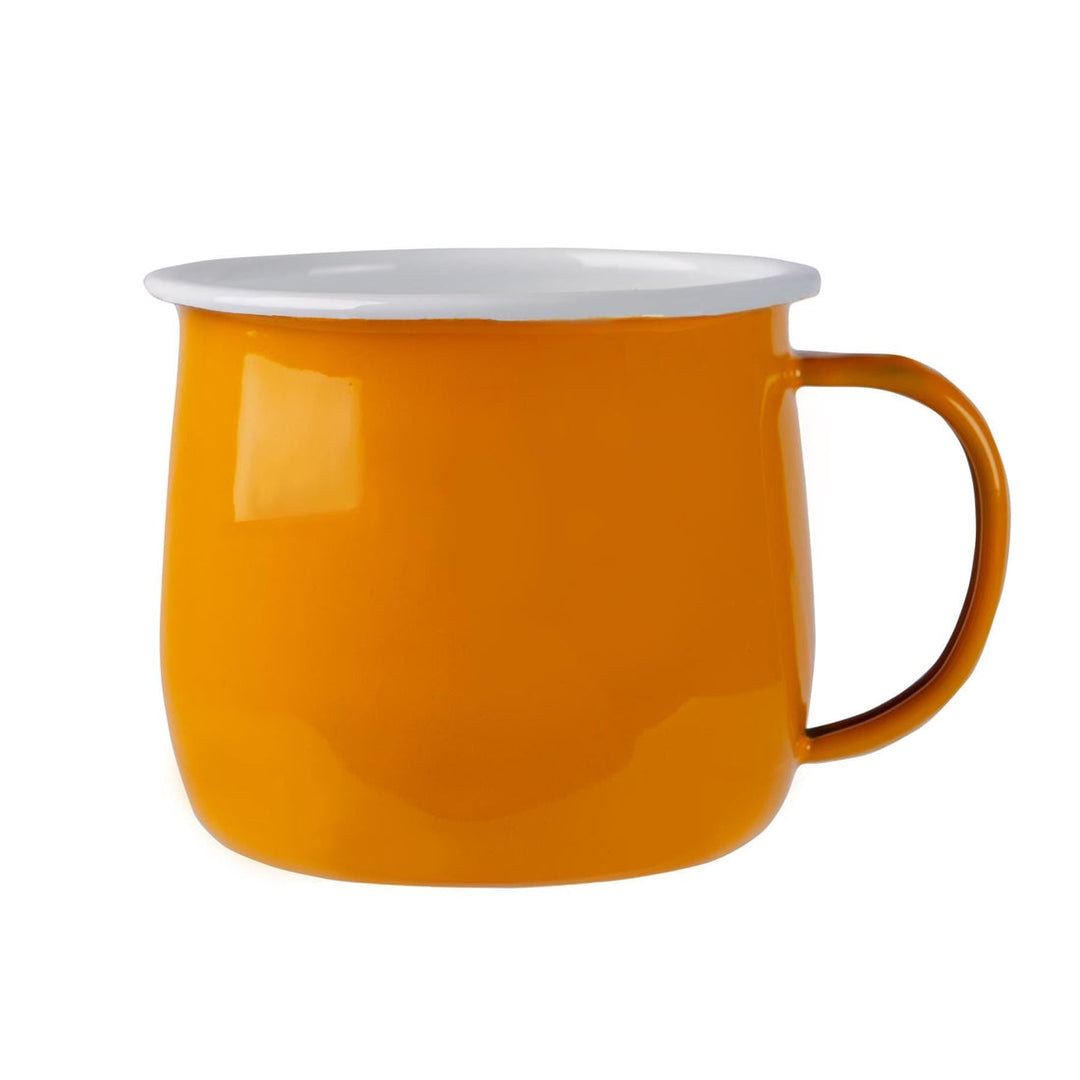 Enamel Rounded Mug - Yellow