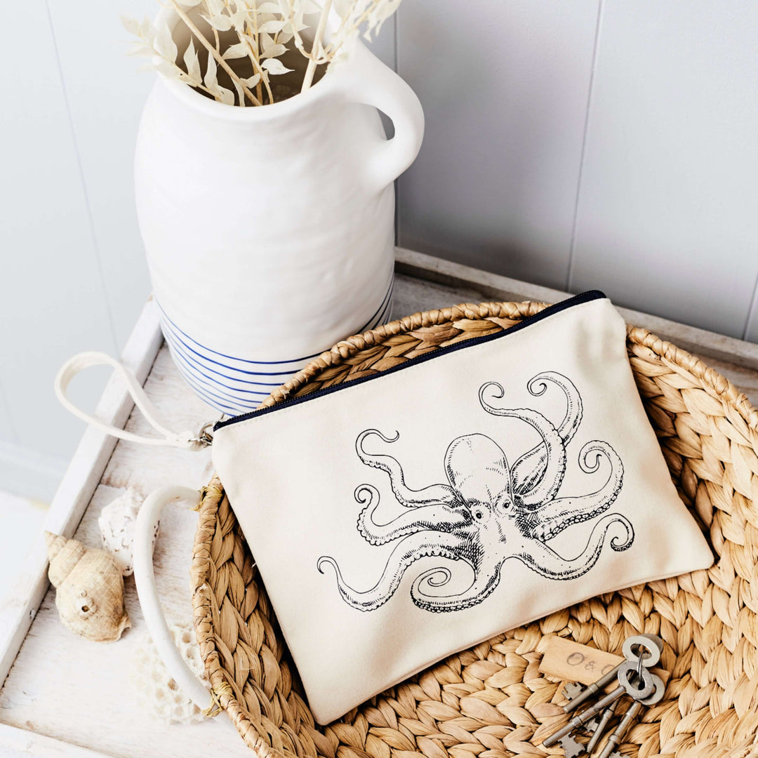 Octopus Canvas Pouch
