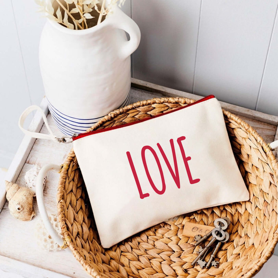 Love Canvas Pouch