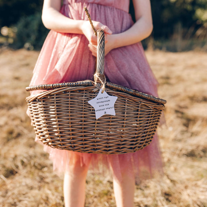 Family Picnic Wicker Basket