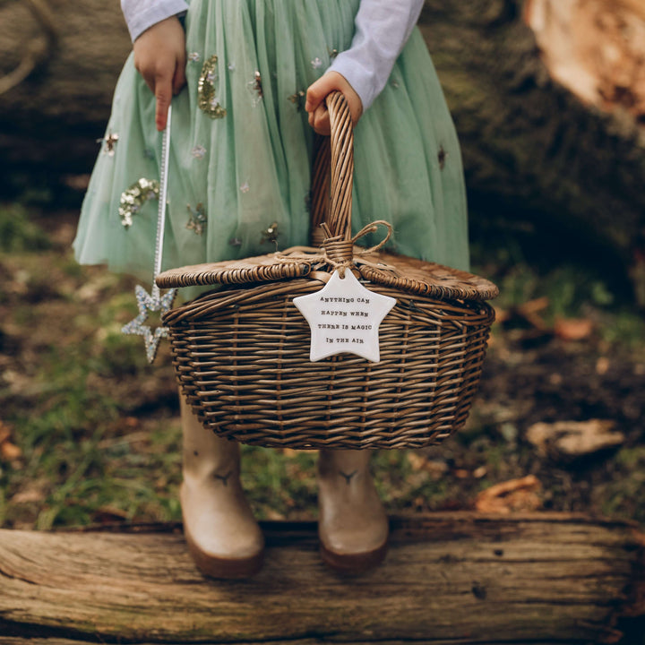 Personalised Quote Wicker Basket