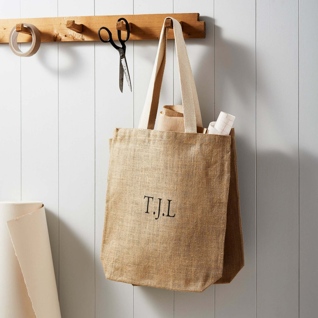 Monogrammed Jute Eco Bag - Tillyanna