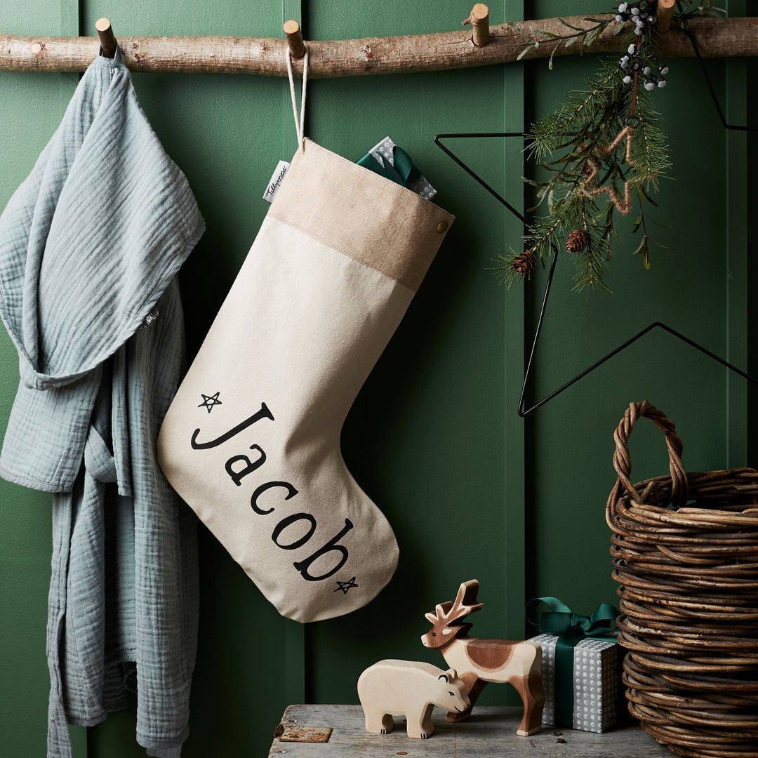 Personalised Christmas Stocking - Stamp Design - Tillyanna