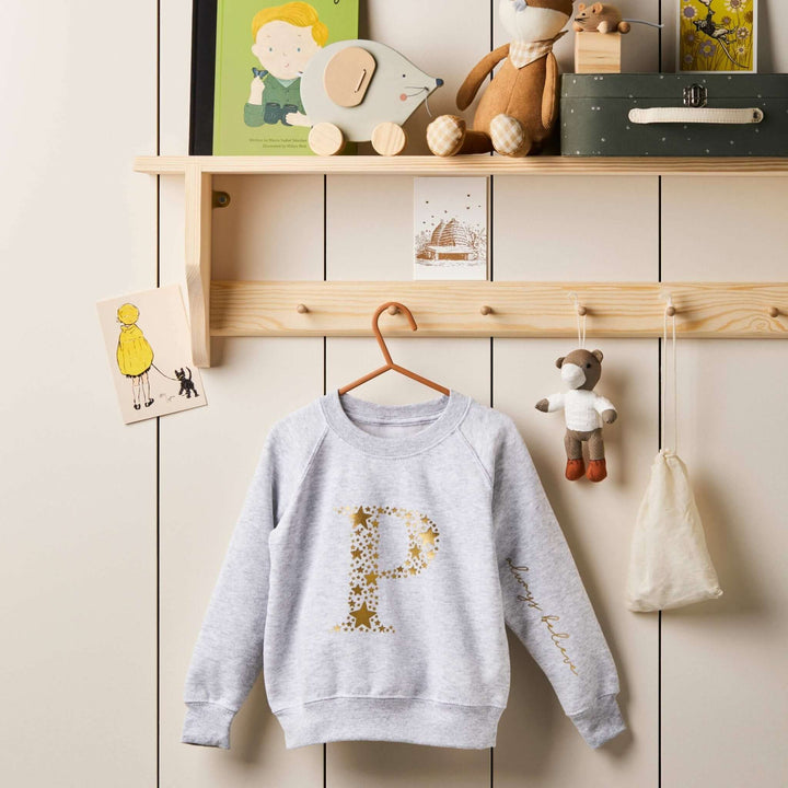 Secret Message Jumper - Cloud Grey - Tillyanna