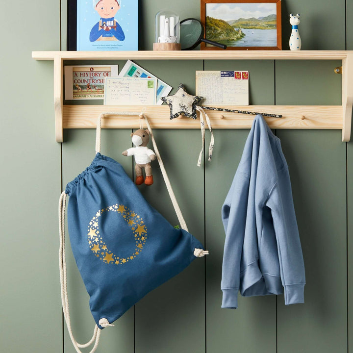 Star Letter Gym Bag - Ocean Blue - Tillyanna
