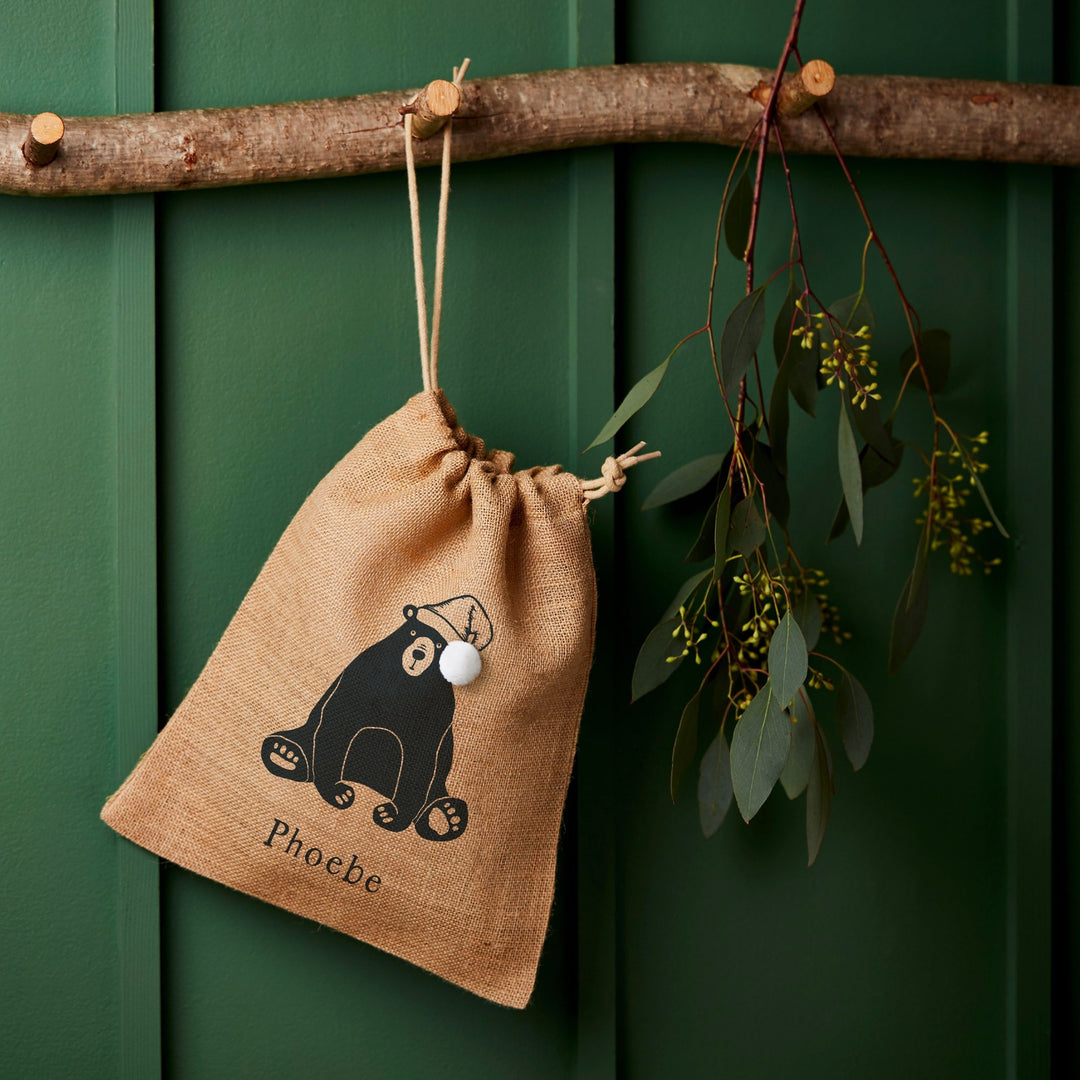 Personalised Christmas Sack - Small - Bear