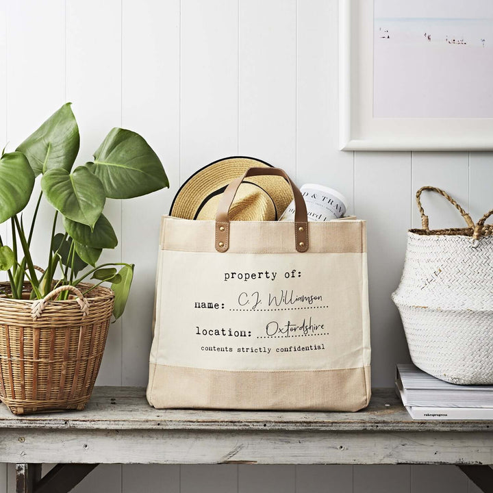 Property Of Market Tote - Canvas