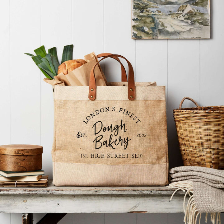 Finest Market Tote - Natural Jute - Tillyanna