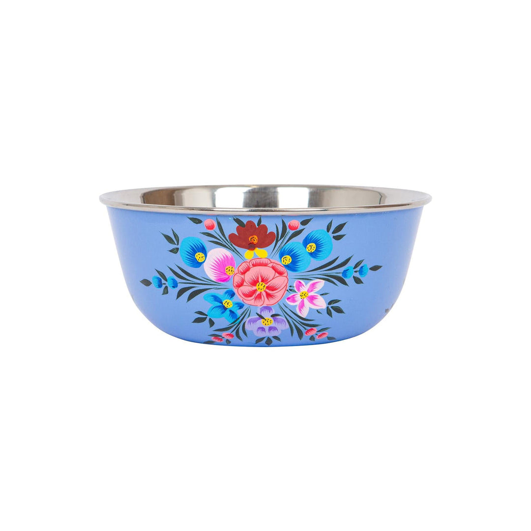 Floral Stainless Steel - Blue