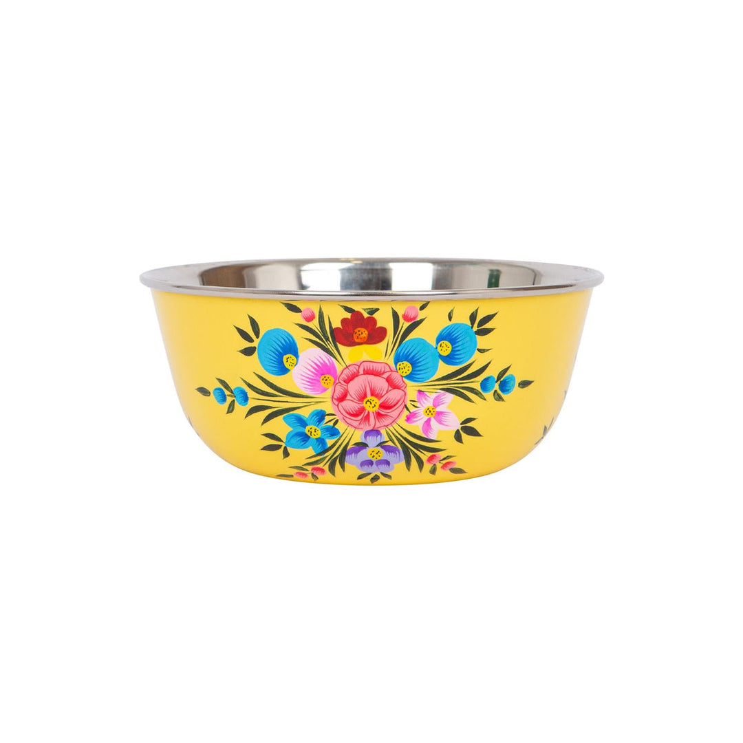 Floral Stainless Steel - Yellow