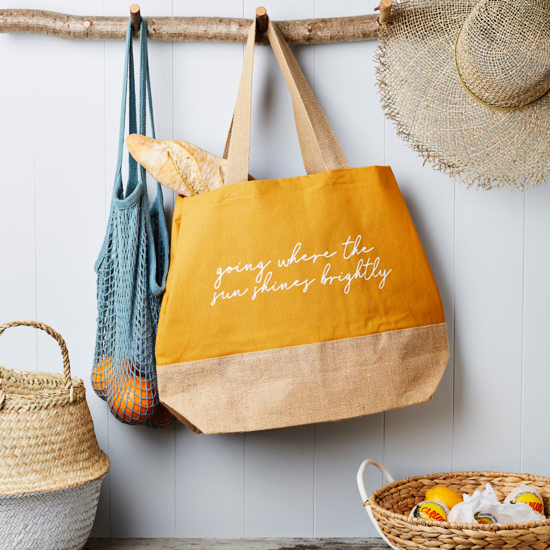 Going Where The Sun Shines Brightly Beach Bag - Tillyanna