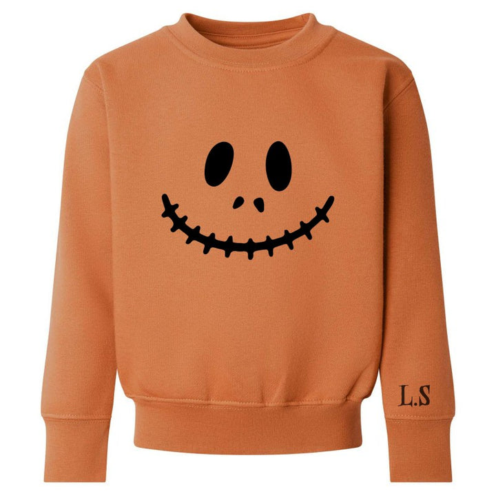 Personalised Halloween Pumpkin Face Children's Sweater