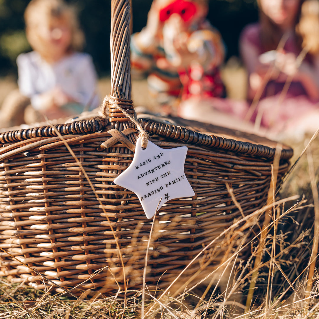 Family Picnic Wicker Basket