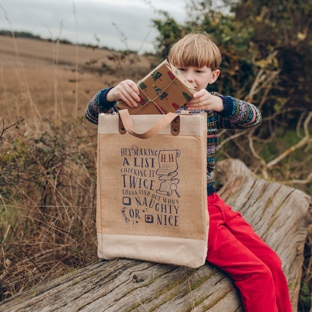 Personalised Christmas Naughty or Nice Tote