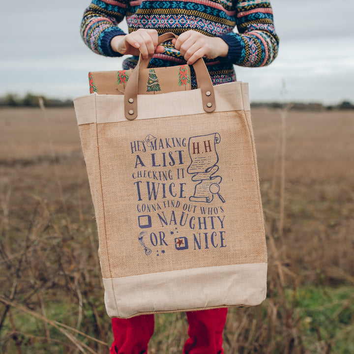 Personalised Christmas Naughty or Nice Tote