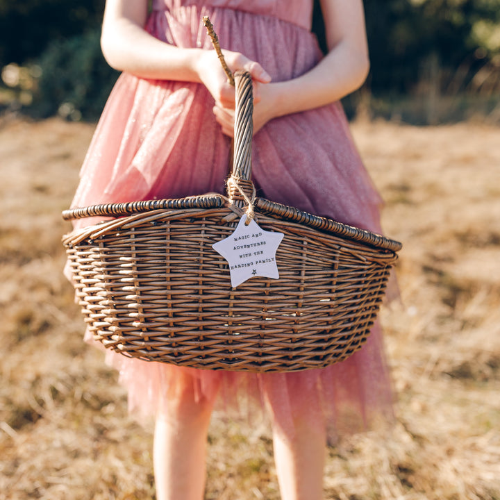 Family Picnic Wicker Basket