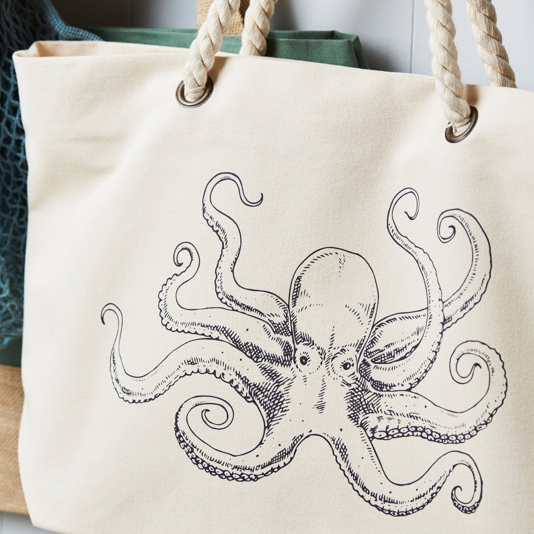 Octopus Canvas Beach Bag - Tillyanna