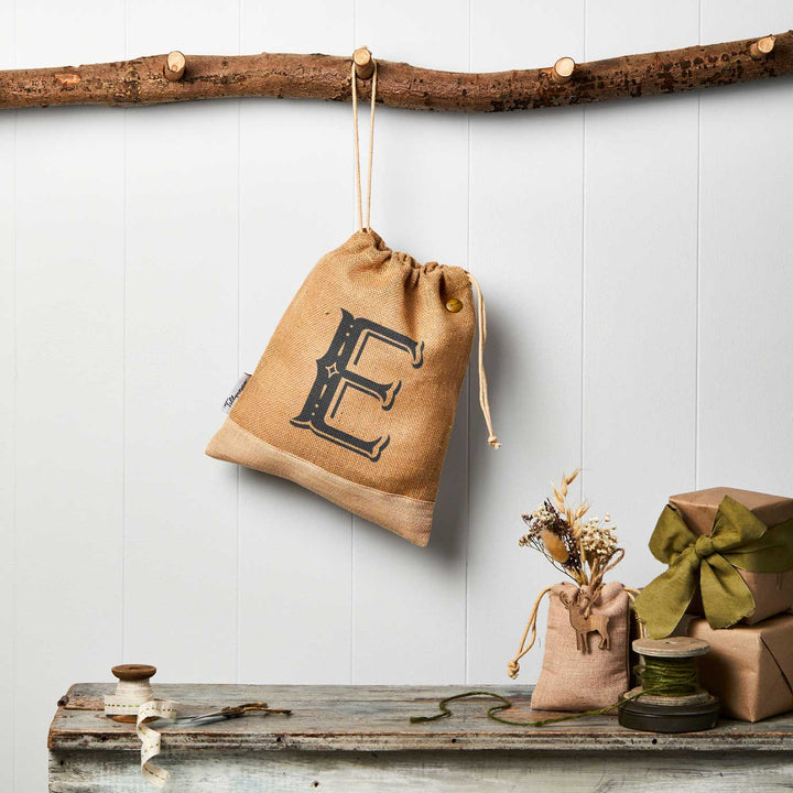 Personalised Christmas Hessian Sack - Small - Letter - Tillyanna