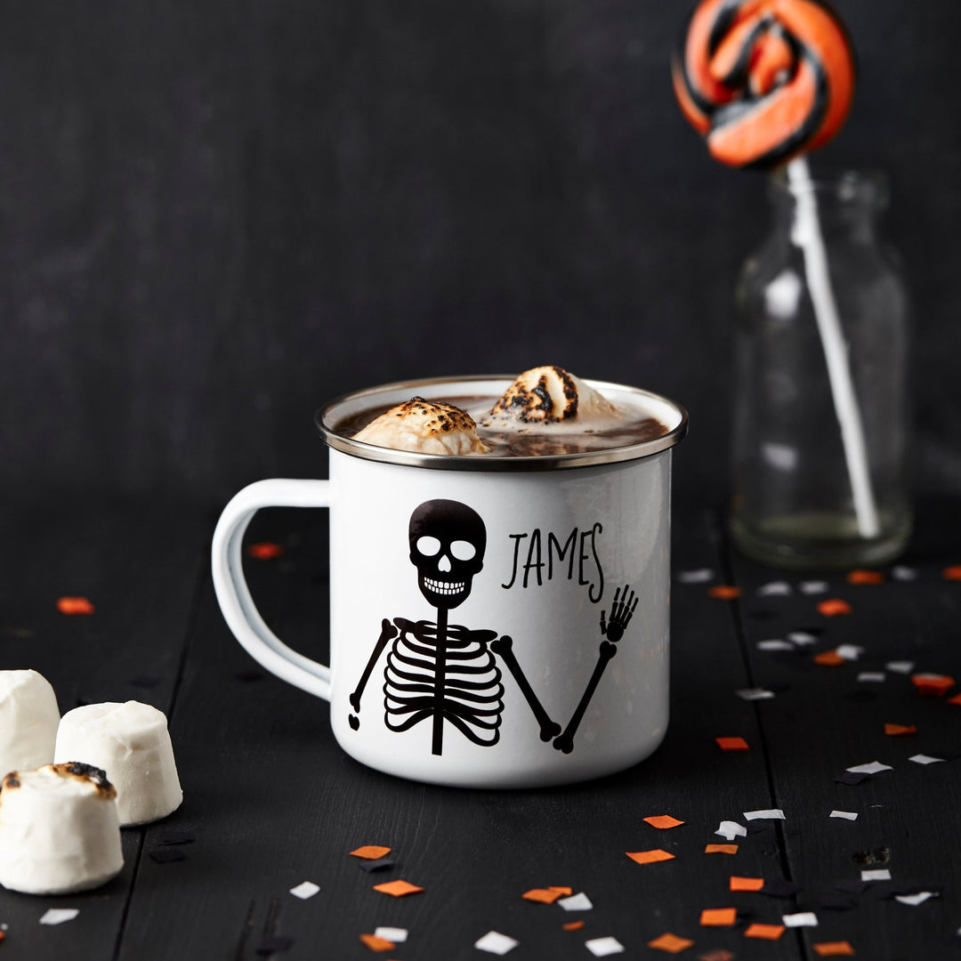 Personalised Halloween Skeleton Mug - Tillyanna