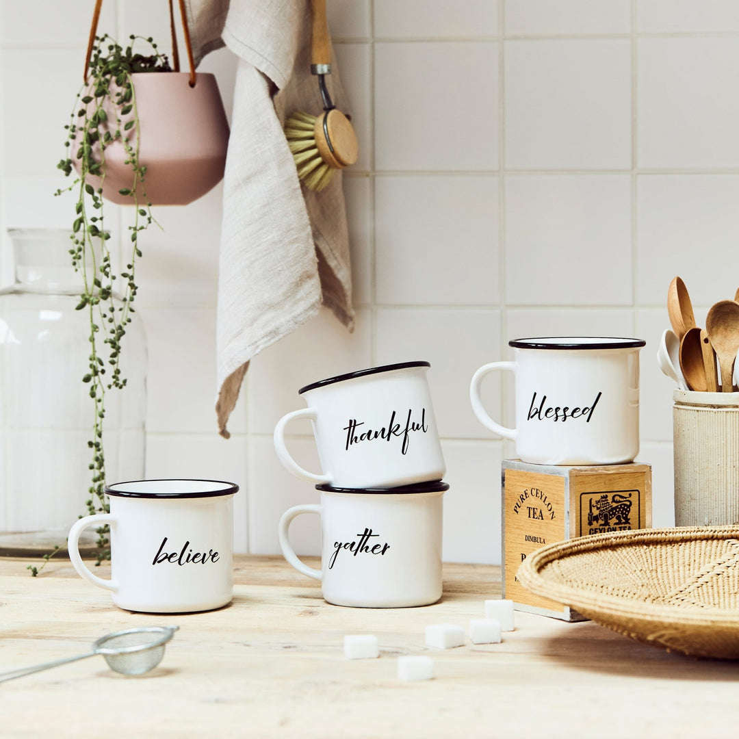 Set of Country Farmhouse Style Mugs - Tillyanna